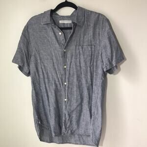Outerknown M short sleeve button down hemp shirt sustainable lightweight